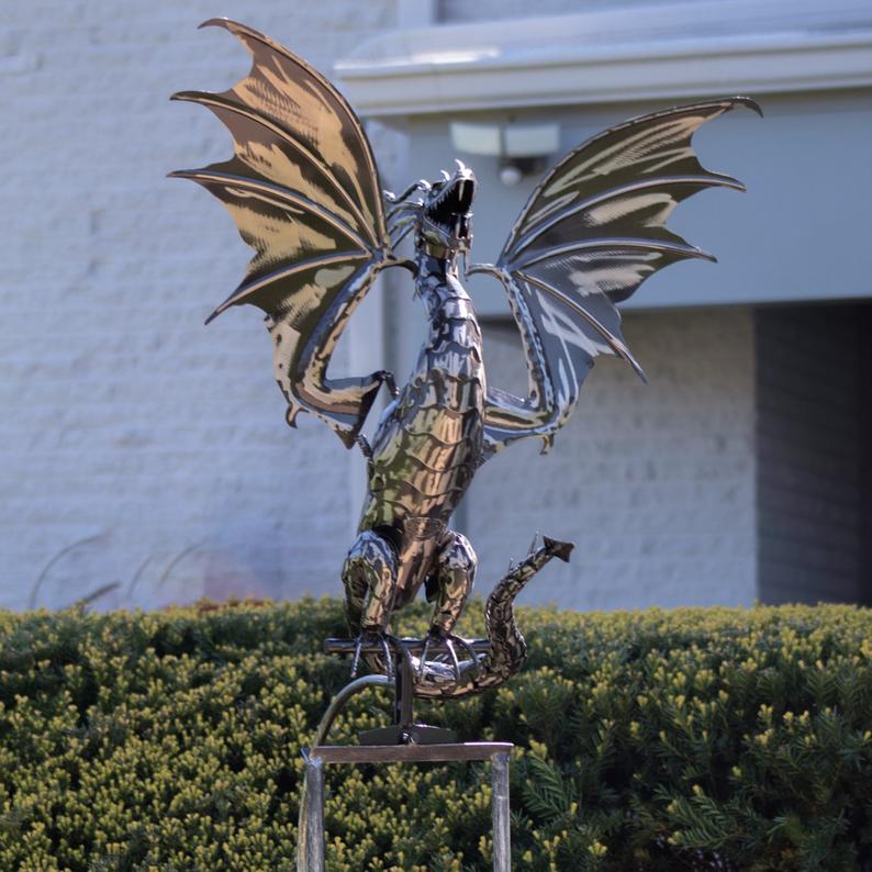 Garden Art-🦅Eagle outdoor garden pile